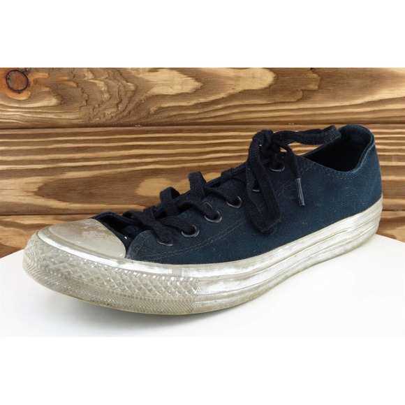 Converse All‎ Star Women Size 9 M Black Low Top Fabric 156774C - Picture 1 of 9